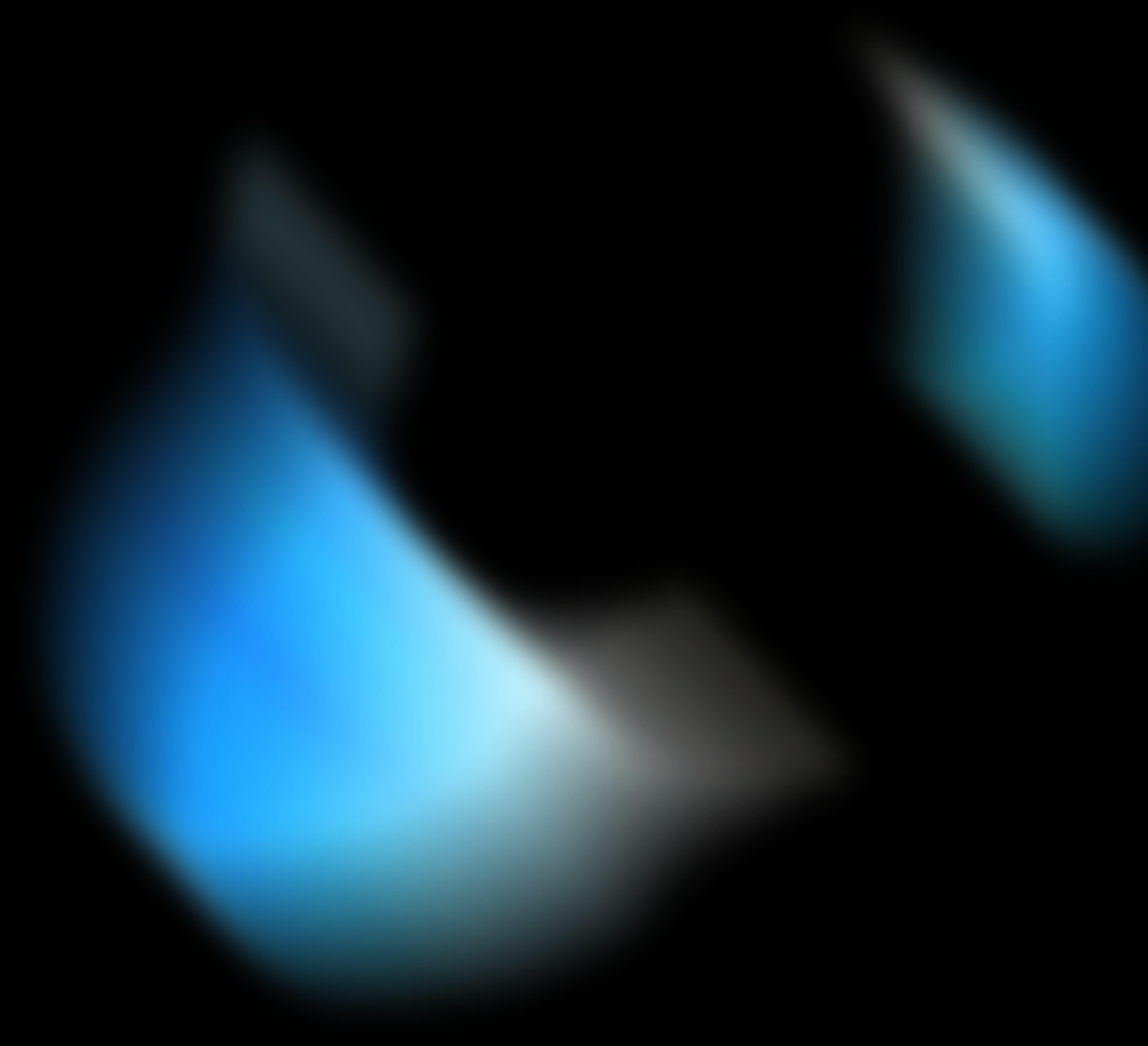 Blue Feather Ornament